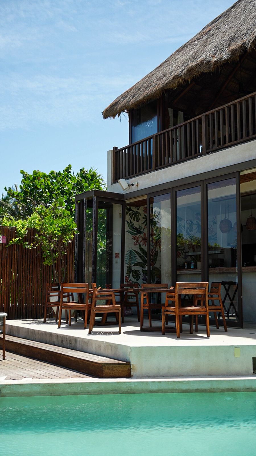 Villa terrace by the pool