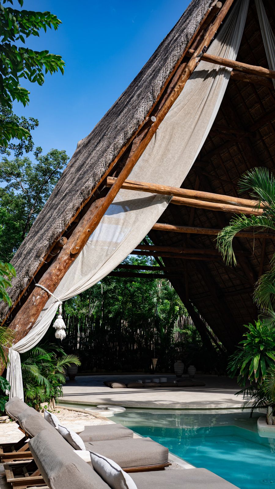 Palapa over the pool
