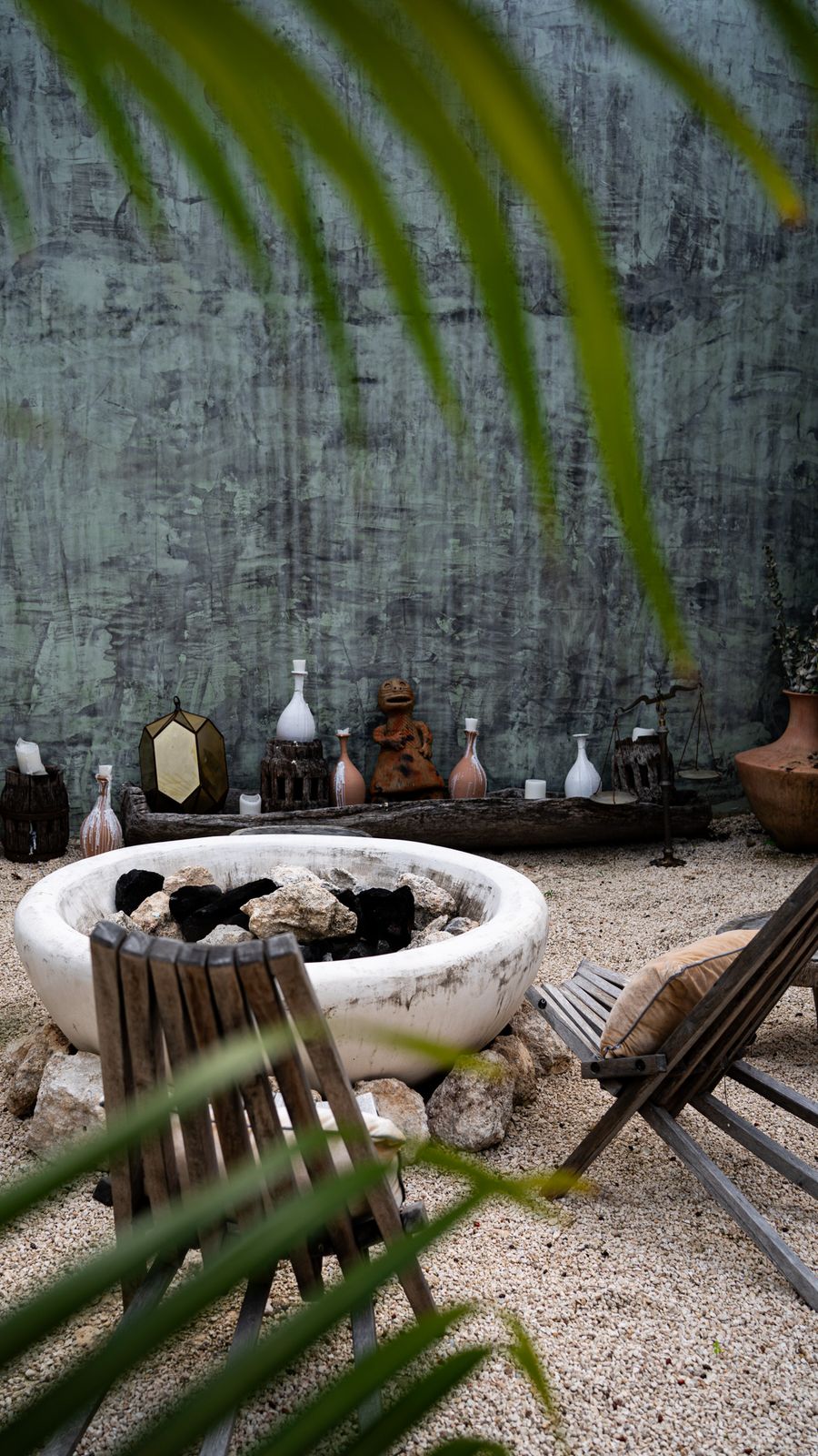 Fire pit courtyard